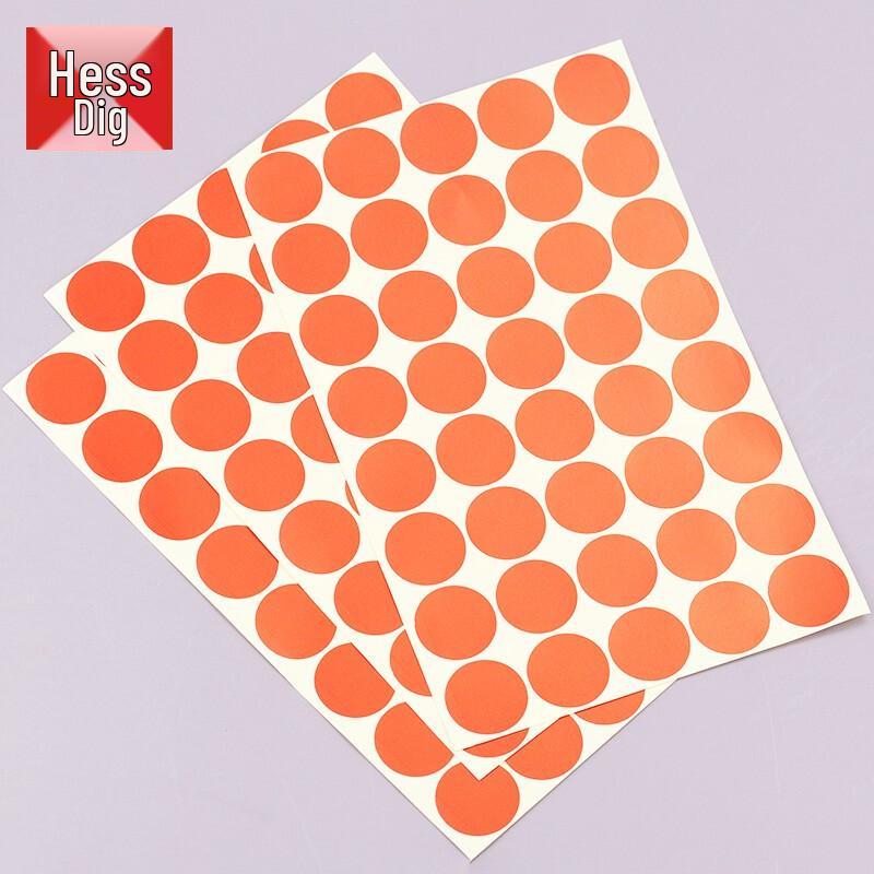 JG-1232 Round Dot A4 Self-Adhesive Color Labels