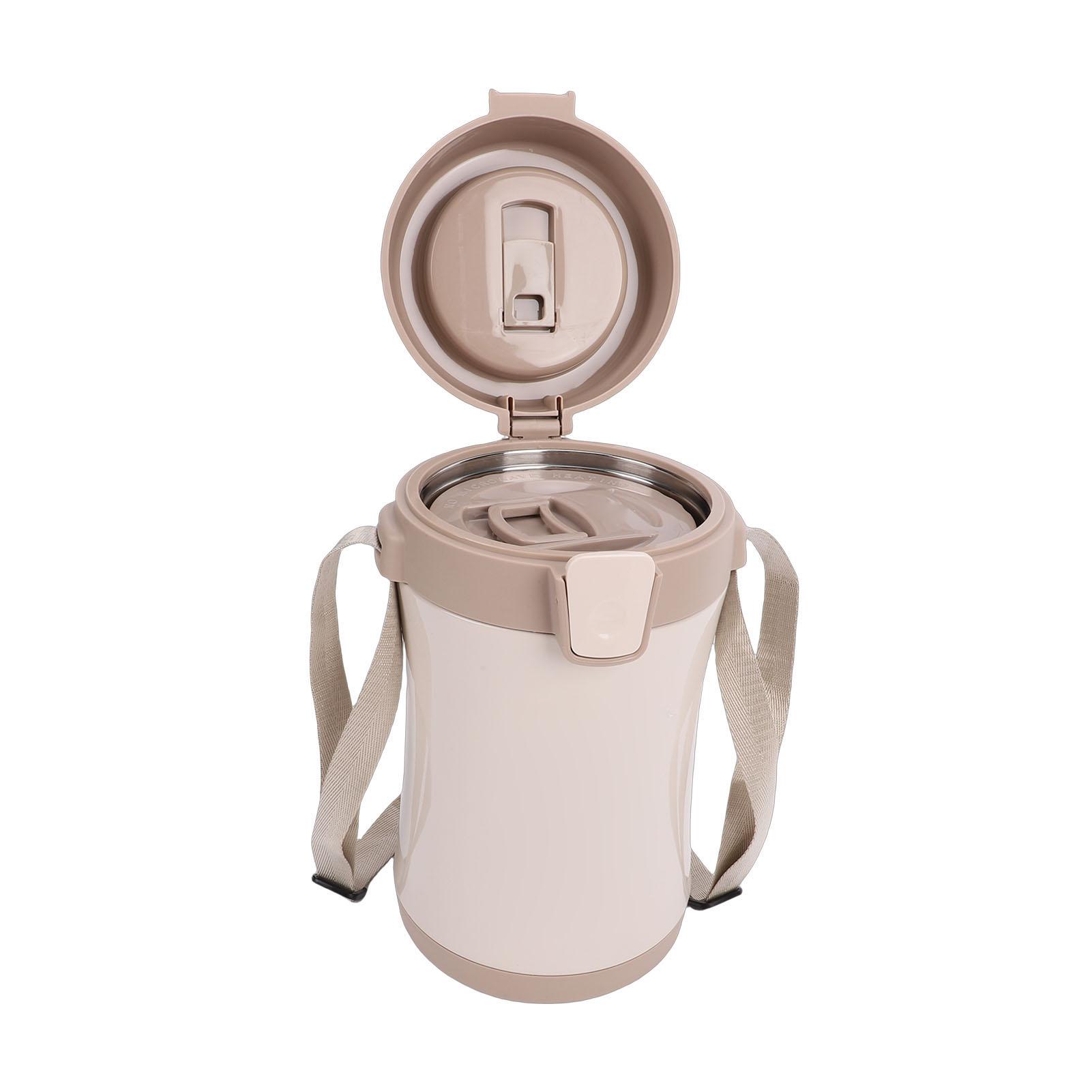 Insulated Food Jar 3 Containers with Lids Large Capacity 316 Stainless Steel Vacuum Lunch Box Chopsticks and Spoon 7000₽