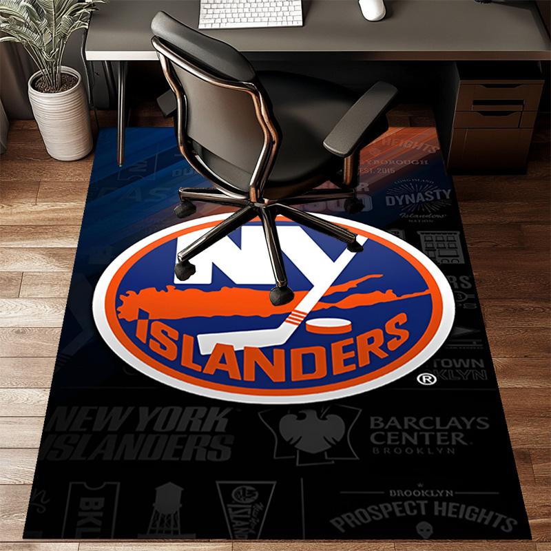 Ny Islanders Pride Floor Mat for Living Room, Game Rooms, Office, Bedroom, Office Floor Mat Playful Design, Christmas fan gifts