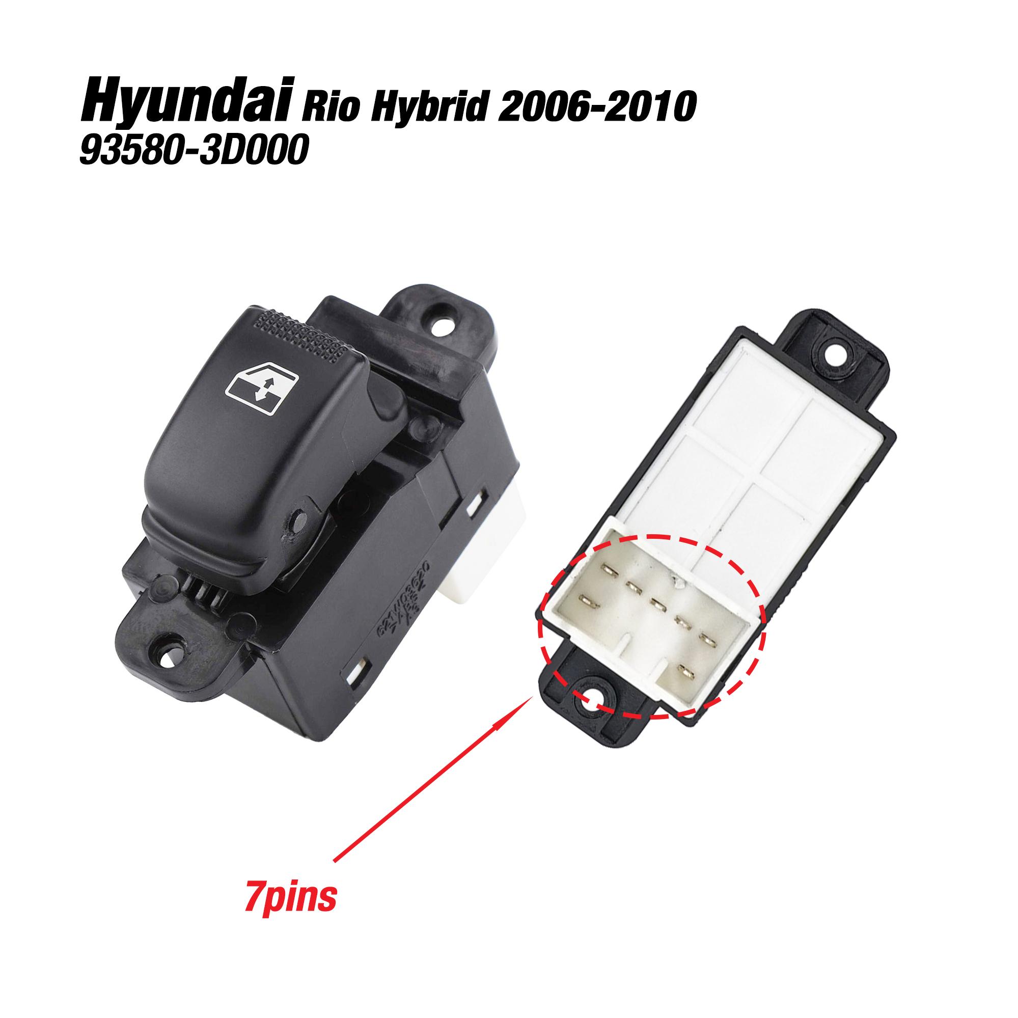 

93570-1G000 935701G000 For KIA Rio Hybrid JB 2006 2007 2008 2009 2010,Left Side Power Master Window Switch Control Lifter Button 93580-3D000 button