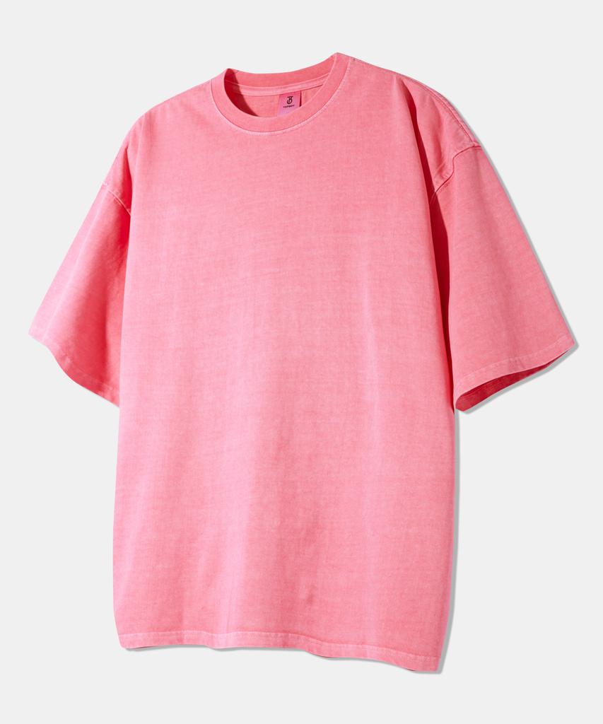 TOPBOY Heavy Duty Pigment Oversized Short Sleeve T-Shirt Dusty Pink