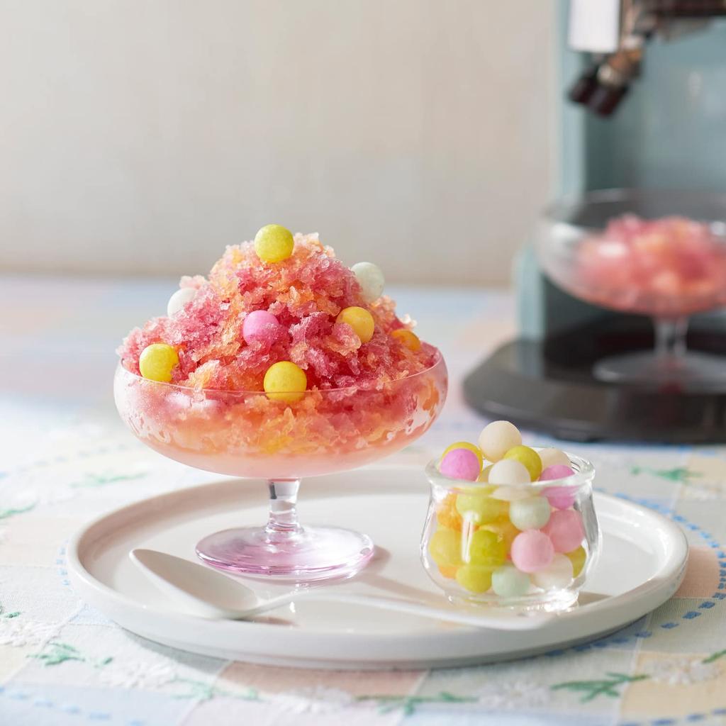 Electric Fluffy Shaved Ice Maker Authentic Shaved Flavored Half Mixed Milk Frozen Ice Cup Included [Toffy] K-IS9 (Pale Aqua) Ice, Ice, Ice, Ice,