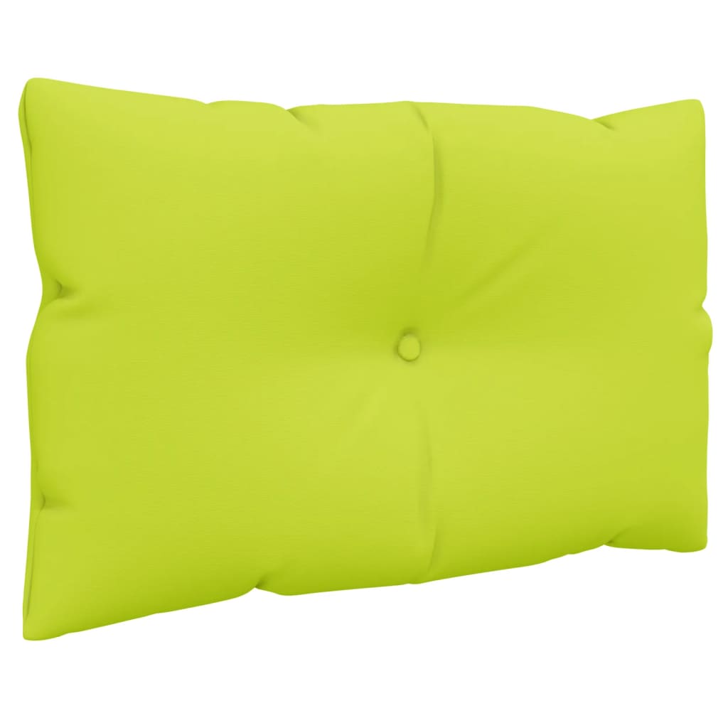 2 Piece Pallet Cushions Neon Green Fabric