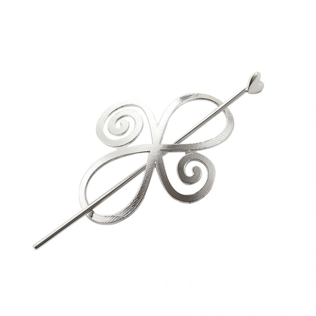 

Заколка для волос серебряный