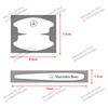 Car Stlying Door Handle Guard Sticker Auto Refit Accessorie For Mercedes Benz AMG A C E S Class W204 W205 W177 W117 W222 W212