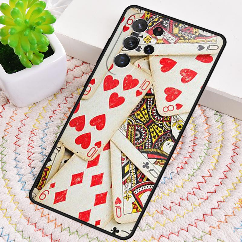 CASINO PLAYING CARD COLLECTION Phone Case for Samsung Galaxy note 10 pro S26 Ultra S23 S24 FE S25 S21 S22 PLUS shockproof Cove