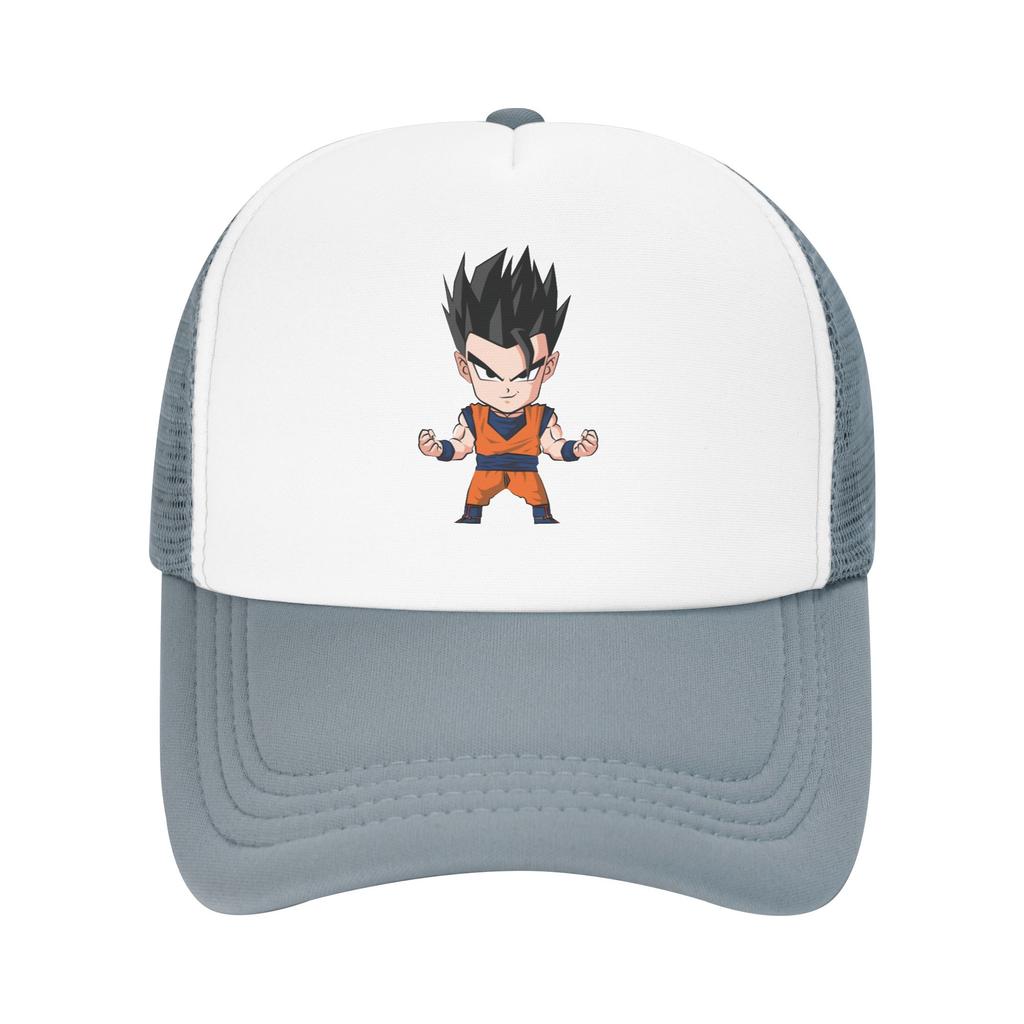 Dragon Ball Gohan Trucker Cap Unisex Vintage Saiyan Dbz Dad Hat Trucker Worker Cap Sports Cap Adjustable Snapback Caps Baseball Cap