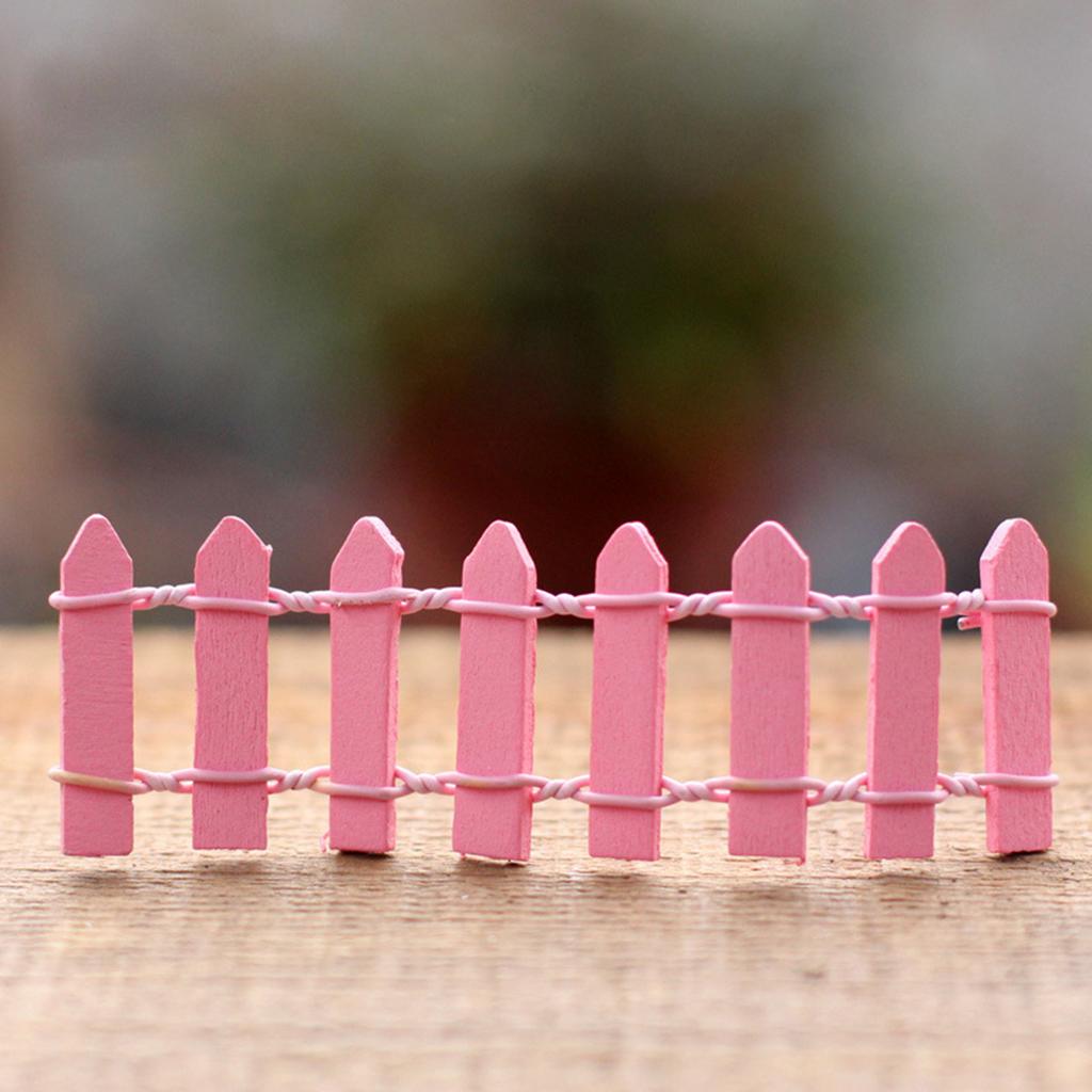 1/5 Mini Fence, Wooden Fence, Miniature Landscape Decoration, Potted Plant Decoration, Miniature Decoration