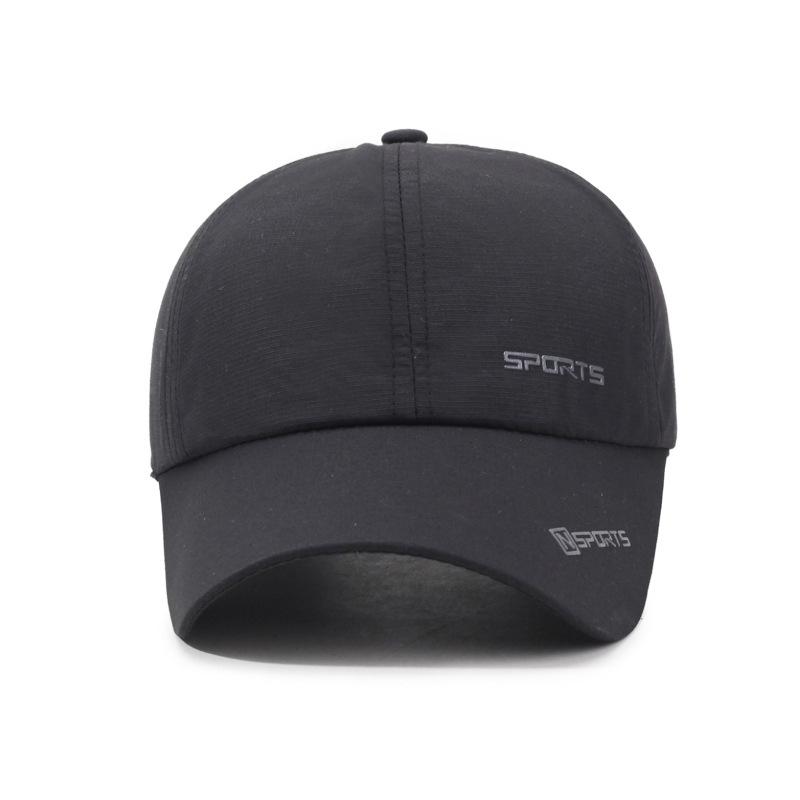 Letter Embroidery Hat Men's Summer Thin Outdoor Baseball Cap Quick-Drying Fishing Sunshade Sun Cap