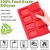 9 Mulden Silikon Backform für Mini-Kastenkuchen und Brot Hackbraten Maisbrot Brownie Muffin Rechteck Seife Käsekuchen