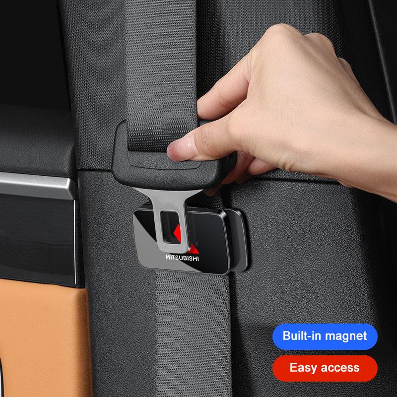 Car Safety Buckle Auto Seat Belt Stabilizer Auto Accessories For Mitsubishi Outlander Lancer Mirage Xpander Pajero Sport Attrage