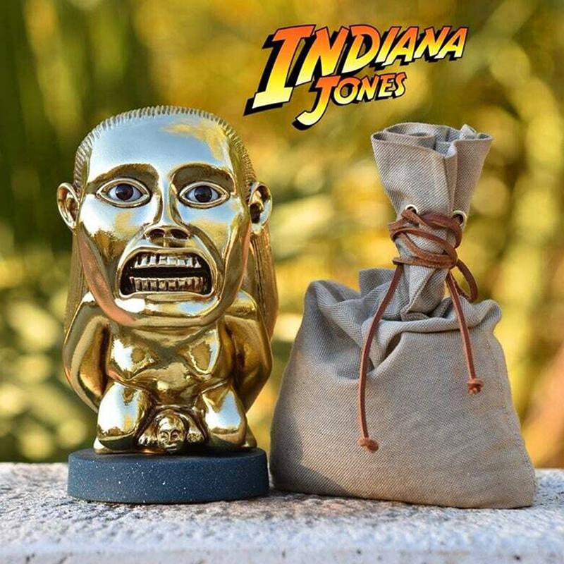 Indiana Jones Idol Goldene Fruchtbarkeitsstatue Fruchtbarkeitsidol Skulptur Mit Auge