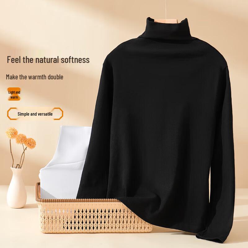 Women's High-Neck Pure Cotton Base Layer