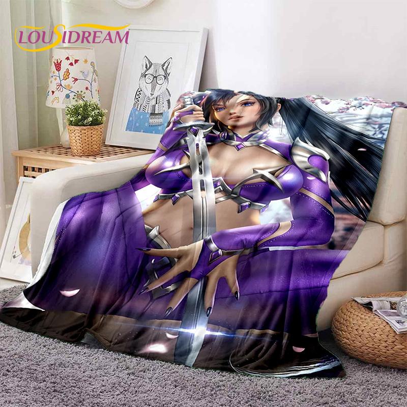 Cartoon Character Sexy Lace Girls Cute Anime Soft Blankets,Keep Warm Throw Blanket Comfortable for Picnic Beds Sofa Home Bedroom