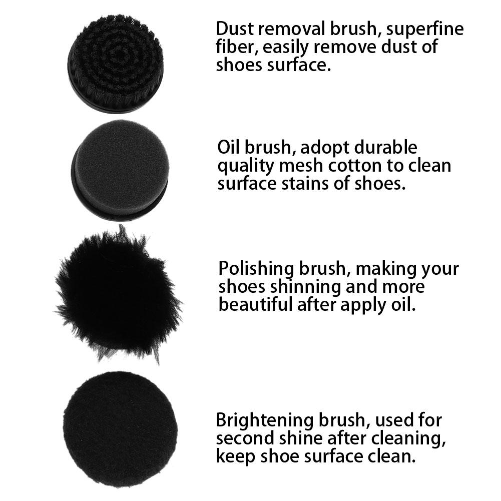 Shoe Polishing Machine Handheld Electric Portable Replaceable Brush Head Shoe Brush Shoe Polishing Tool Electric Shoe Polisher