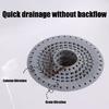 Not Clog Drain Guards Flexible Silicone Hair Catcher Reusable Strainer Odor Prevention Simple For Sink Shower Bathtubs