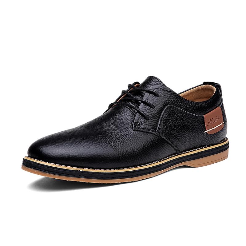 

Fashion Simple Oxford Shoes British Casual Business Formal Leather Shoes Leisure Walk Mens Casual Shoes Handmade Comfy Business Footwear 48 чёрный