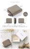 OTSUTOTSU Compact Genuine Leather Bifold Wallet with Large and Bill Holder Women's Capacity, Anti-Skimming, Fold-Free (Neutral Beige)