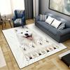 Samoyed and Shilu Carpet Rug for Living Room Bedroom Home Sofa Decoration,Kids Play Non-slip Floor Mat