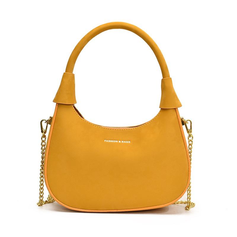 Popular fashion shoulder bag women's spring new solid color gentle small square bag niche