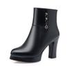Dameslaarzen 2024 Winterschoenen Elegant Mode Warmhoudend Pluche Sneeuwlaarzen Hoge Hakken Damesschoenen Botas De Mujer