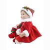 Charming Vinyl Silicone 16'' Lifelike Reborn Doll Baby With Festive Christmas Outfit