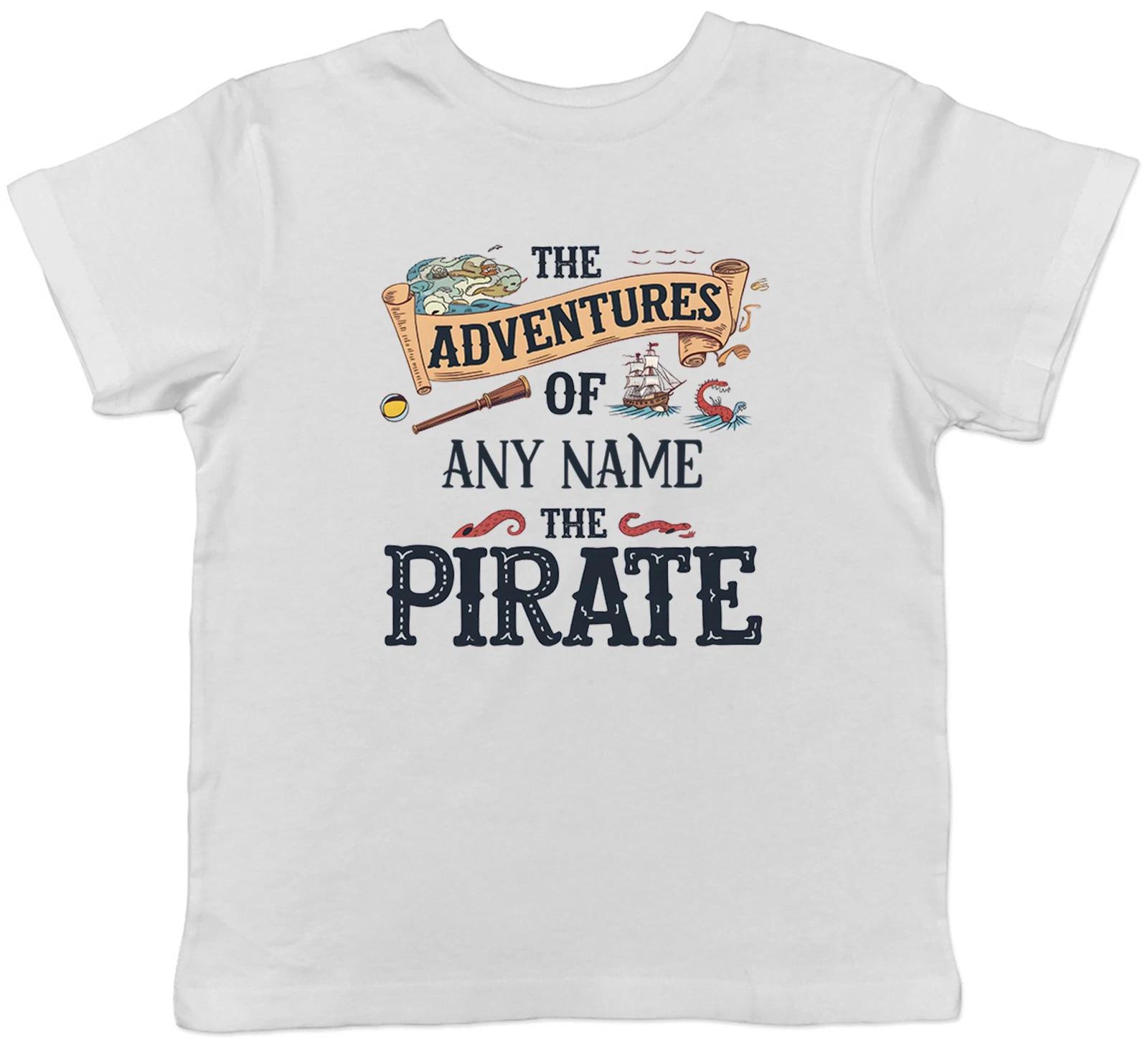 Personalised Adventures of Any Name The Pirate Kids T-Shirt Boys Girls Gift 130
