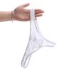 Transparent Ice Silk Thongs Large Size Mesh Underpants Breathable Men's Underwear  Men