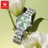OLEVS Woman Watch Fashion Solid Steel Strap Luxury Brand Original Calendar Waterproof Diamond Scale Elegant Quartz Watches