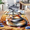 1PC Hamster, Wheat Extra Large Non Slip Floor carpet, Office, family, bedroom, Studio Large Area Rug Indoor Rugs, Vibrant Colors