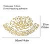 Muslim Islamic 3D Wall Sticker Home Art Arabic Calligraphy Ramadan Gift Acrylic Mirror Sticker Eid Mubarak Party Decoration
