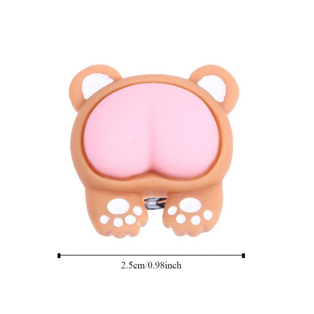 Cute Toilet Button Nail Protector Water Press Flush Button Auxiliary Device Toilet Press  Women