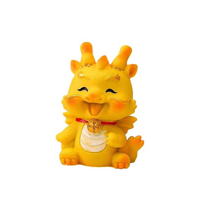 Niedliches Harz Drachen Auto Ornament für Abschluss, Einweihung und Partys