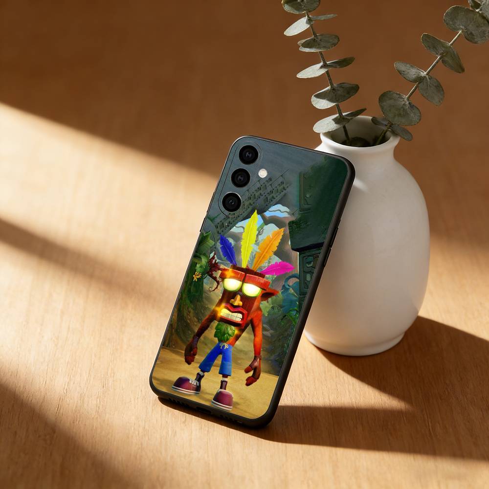 C-CrashS B-Bandicoot Game Phone Case For Samsung Galaxy A91,80,73,72 ,71,53,52,32 ,31,22,21s,20,Soft Black Case