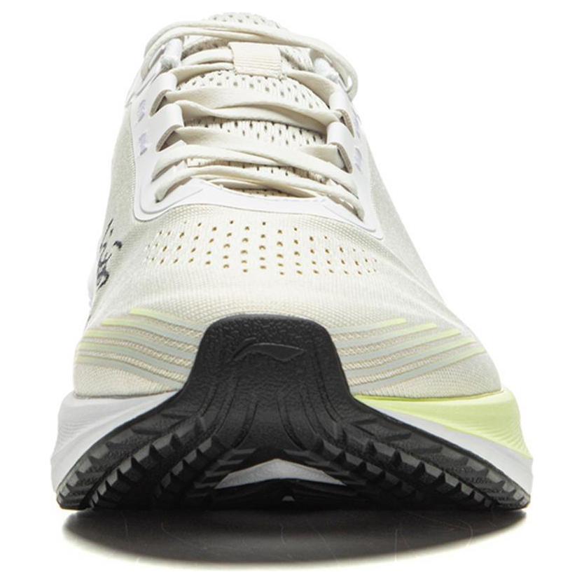 New LiNing Riding The Wind Cushioning Slip Resistant Low Top Running Shoes Men's Beige Yellow AGLU321-2