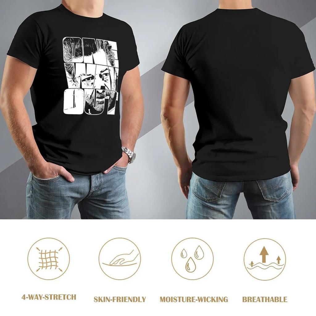 One Way Out - Kino Loy Andy Serkis Tv Show Quote - White Outline Version T-Shirt Plus Size Clothes Oversized T Shirts For Men