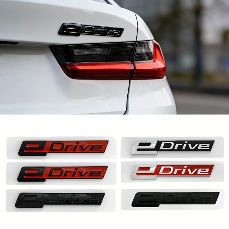 13x2.1cm ABS Car Body Sticker Rear Trunk Badge for BMW eDrive Emblem X1 X2 X4 X5 E36 E46 E90 E60 E28 E34 F18 F31 F15 G05 G20 G30