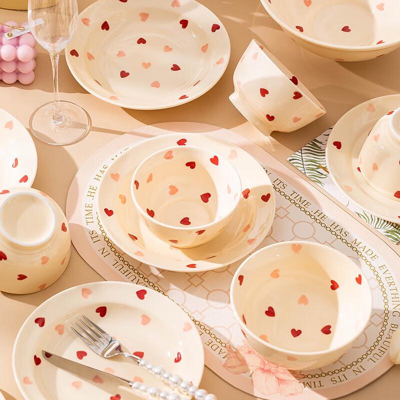 Moden Lanka Cream Style 43-Piece Ceramic Dinnerware Set