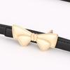 Leather Waist Belt Bow Buckle Bow Buckle Belt Fashion Women's Belt  Daily Outfits