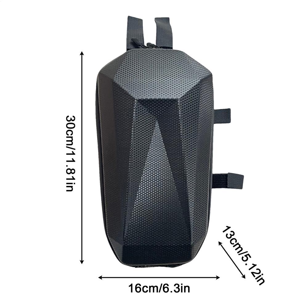 E-Scooter Bag Waterproof Large Capacity Front Mount Electric Scooter Bag for Tricycle Balance Bike Phone Keys Water Bottle