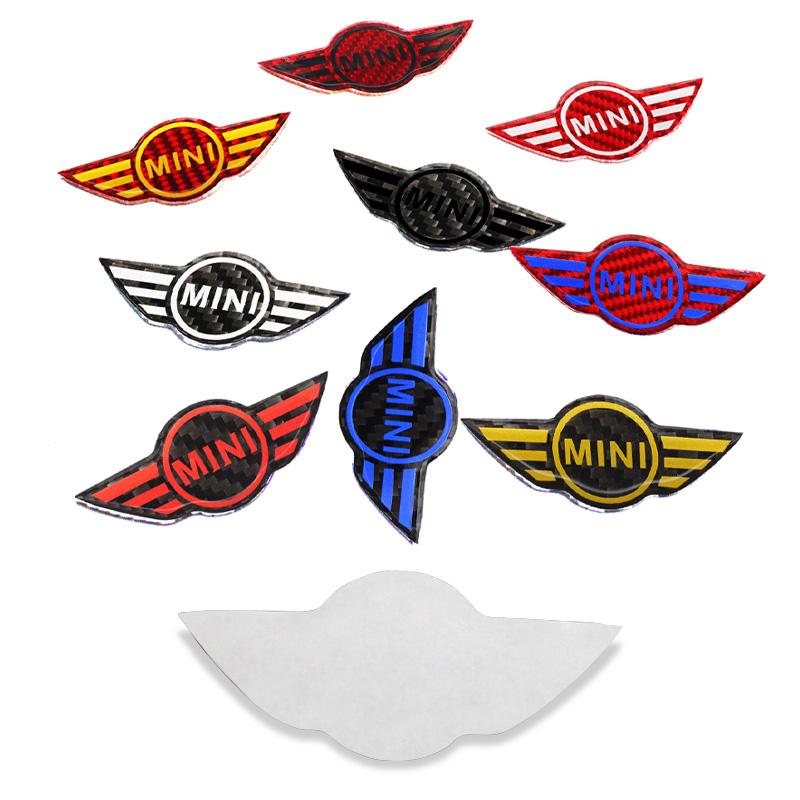 1Pcs Car Styling Steering Wheel Emblem Badge Stickers For MINI Cooper One S JCW Countryman R50 R52 R53 R55 R56 F54 F55 F56 F60