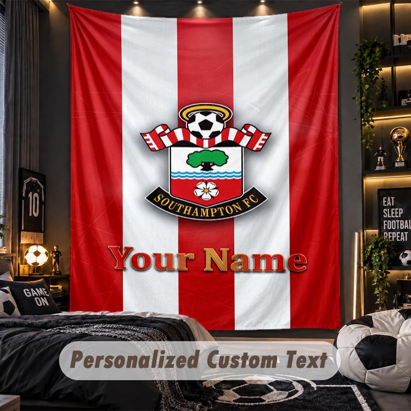 TapestrySouthampton FC Custom Name Text Personalized Wall Hanging Tapestry Home Wall Decor