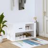 Vidaxl Shoe Cabinet, White, 80X35X45 Cm, Wood-Based Material