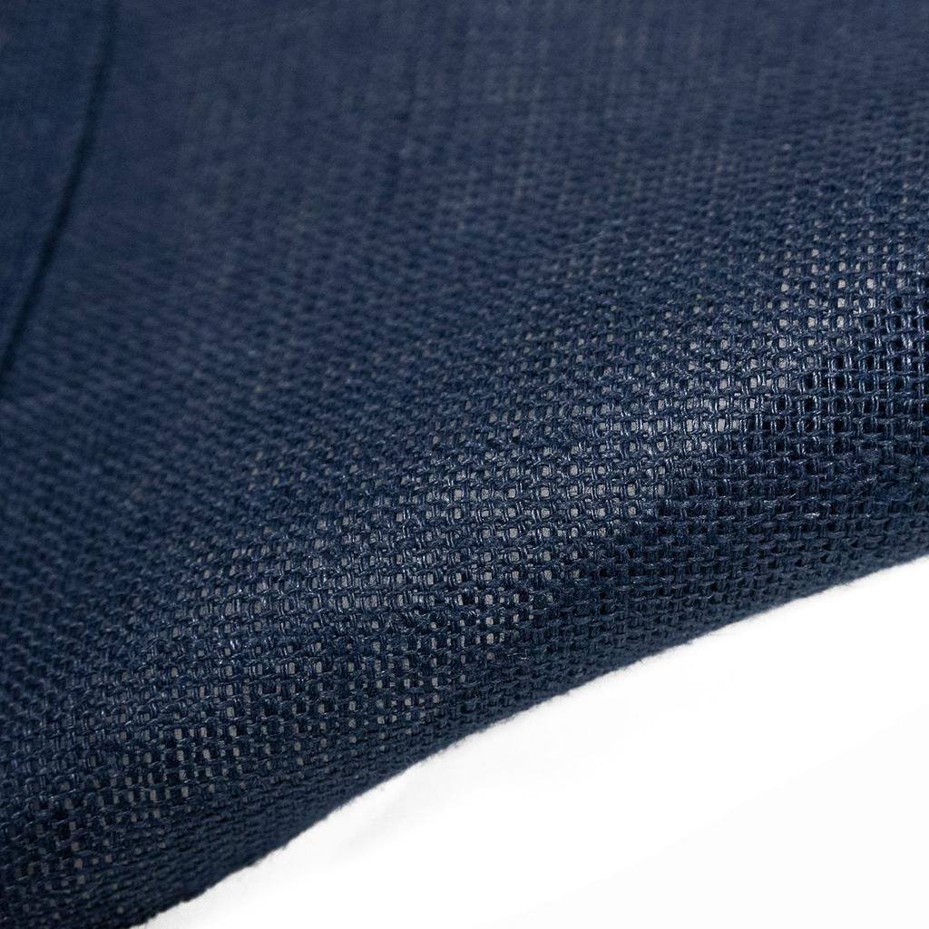 Hemp Nagoya Made In for Women X [KYOETSU] Obi, 8-inch Obi, Embroidered, Japan, (lily Navy)