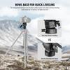 Neewer GM35 Tripod Fluid Head with Leveling Base Compact Metal with QR Plate and Telescopic for and Head Mounted Cameras and Maximum Load 5kg +/-7°