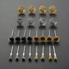 24pcs Brass Steel Wire Wheel Brush Polishing Grinder Accessories Rotary Electric Tool Kit For Engraver Steel Polishing Grinding