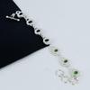 Green Amethyst Gemstone Handmade 925 Sterling Silver Bracelet, Green Amethyst Bracelet For Wife , Unisex Bracelet Party Wear Gift