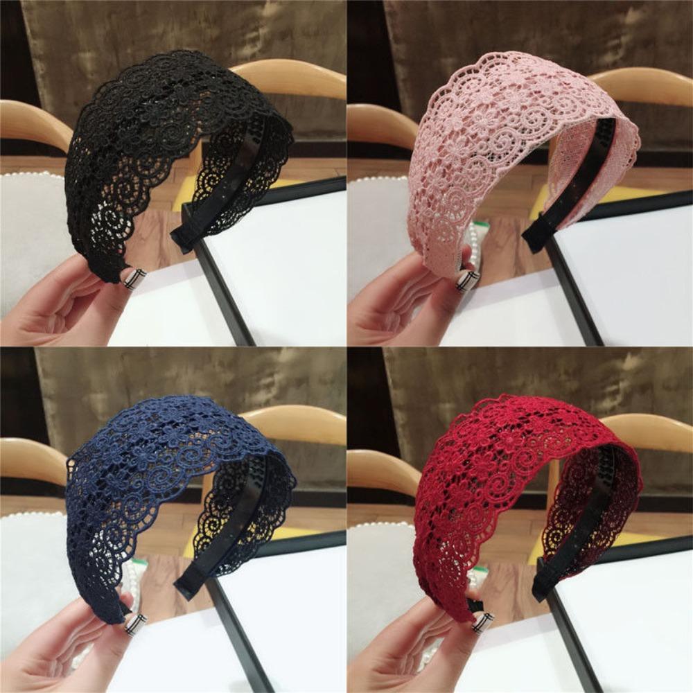 Sweet Lace Hairband Wide Hairpin Fashion Headband