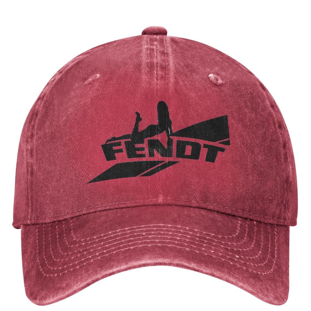 Fendts Tractors Logo Merchandise Denim Baseball Cap Running Hippie Trucker Hat Summer Unisex Men Retro Sun-Proof Baseball Caps