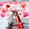 Festive Pink 2D Backdrop, Romantic Gifts & Confetti Photo Background